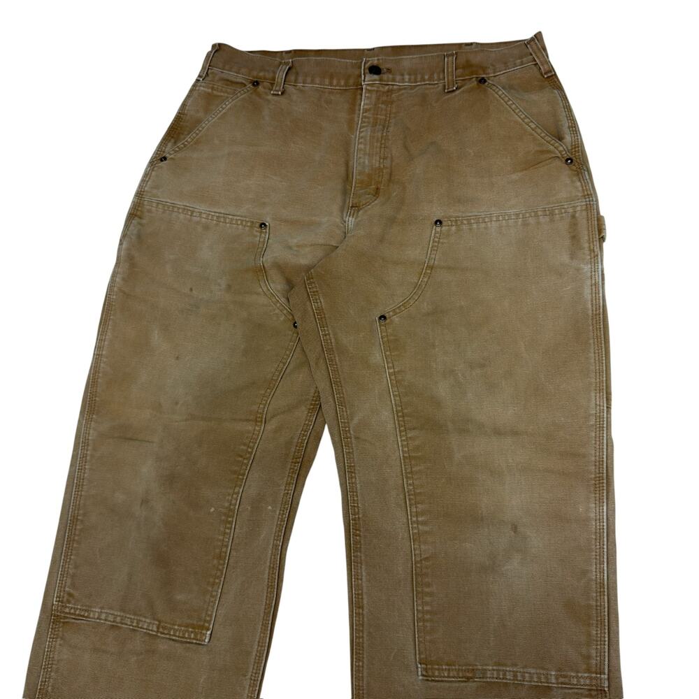 Carhartt brown double knee work wear carpenter pants - Picture 2 of 6